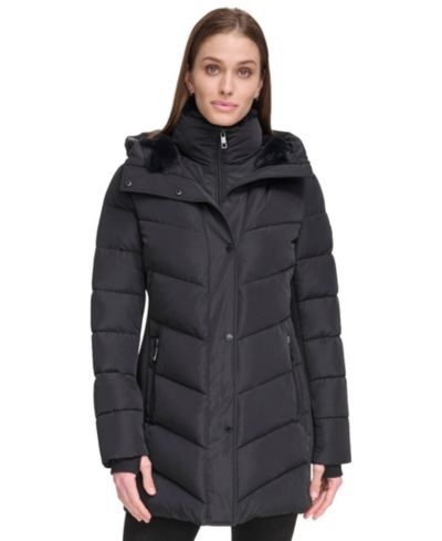 Calvin Klein Women's Hooded Puffer Coat