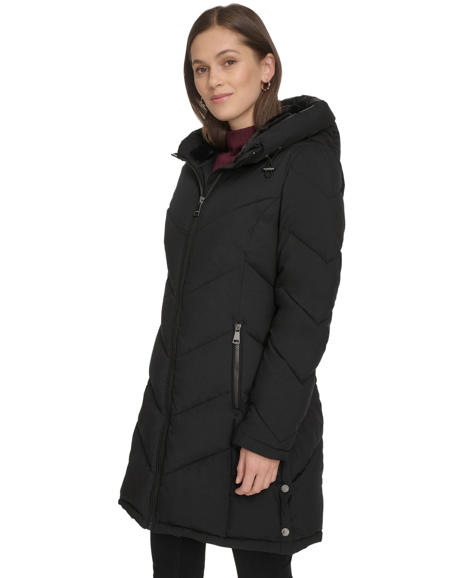 Calvin Klein Women's Hooded Puffer Coat