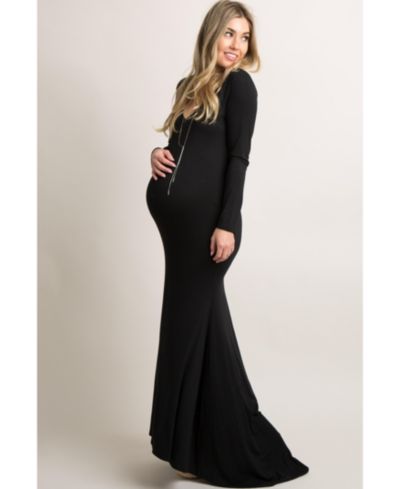 Женское платье Pinkblush Black Long Sleeve Photoshoot Gown/Dress