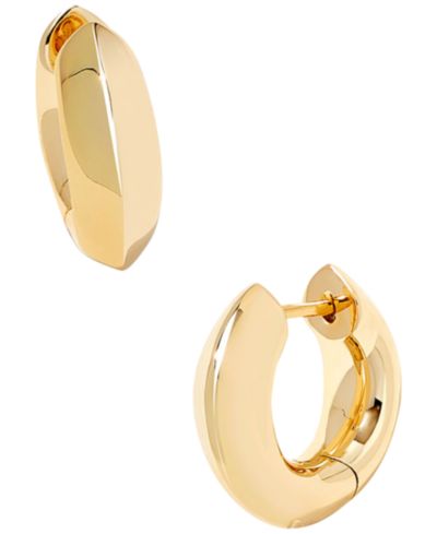 Kendra Scott Серьги-кольца Mikki Metal Huggie, золото 14k-tone