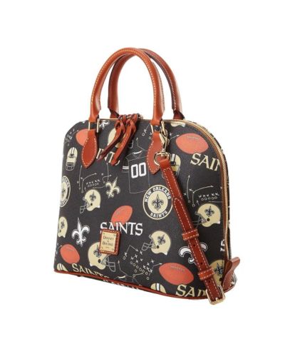 Сумка-саквояж Dooney & Bourke New Orleans Saints Game Day Zip Satchel