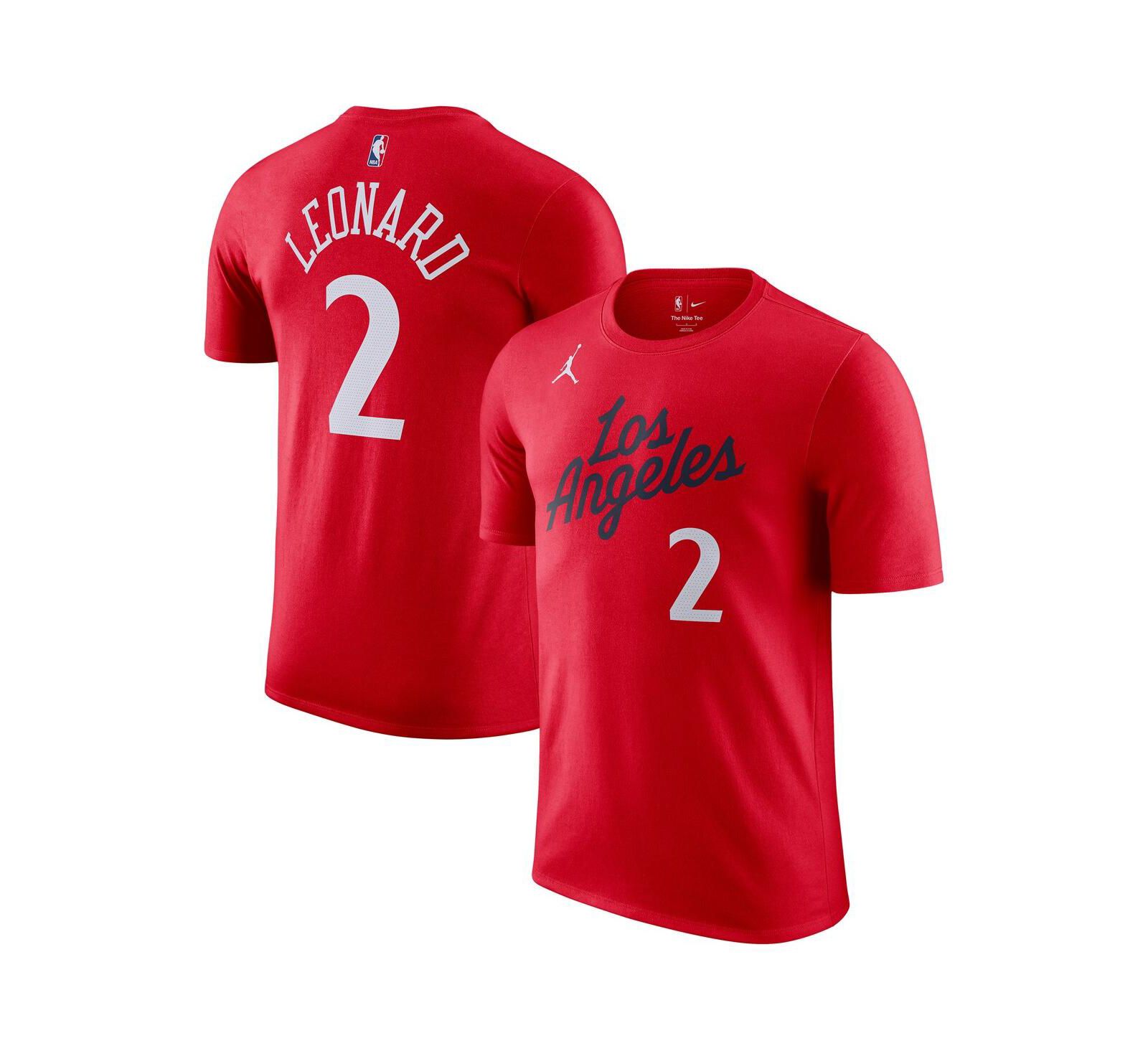 Jordan Мужская футболка с именем и номером Kawhi Leonard LA Clippers Statement Edition