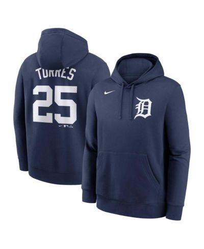 Nike Мужское худи Detroit Tigers Gleyber Torres, темно-синий, флис
