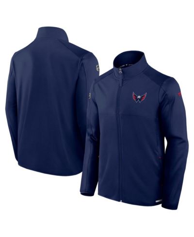 Мужская куртка Fanatics Men's Navy Washington Capitals Authentic Pro Rink Fleece Full-Zip Jacket