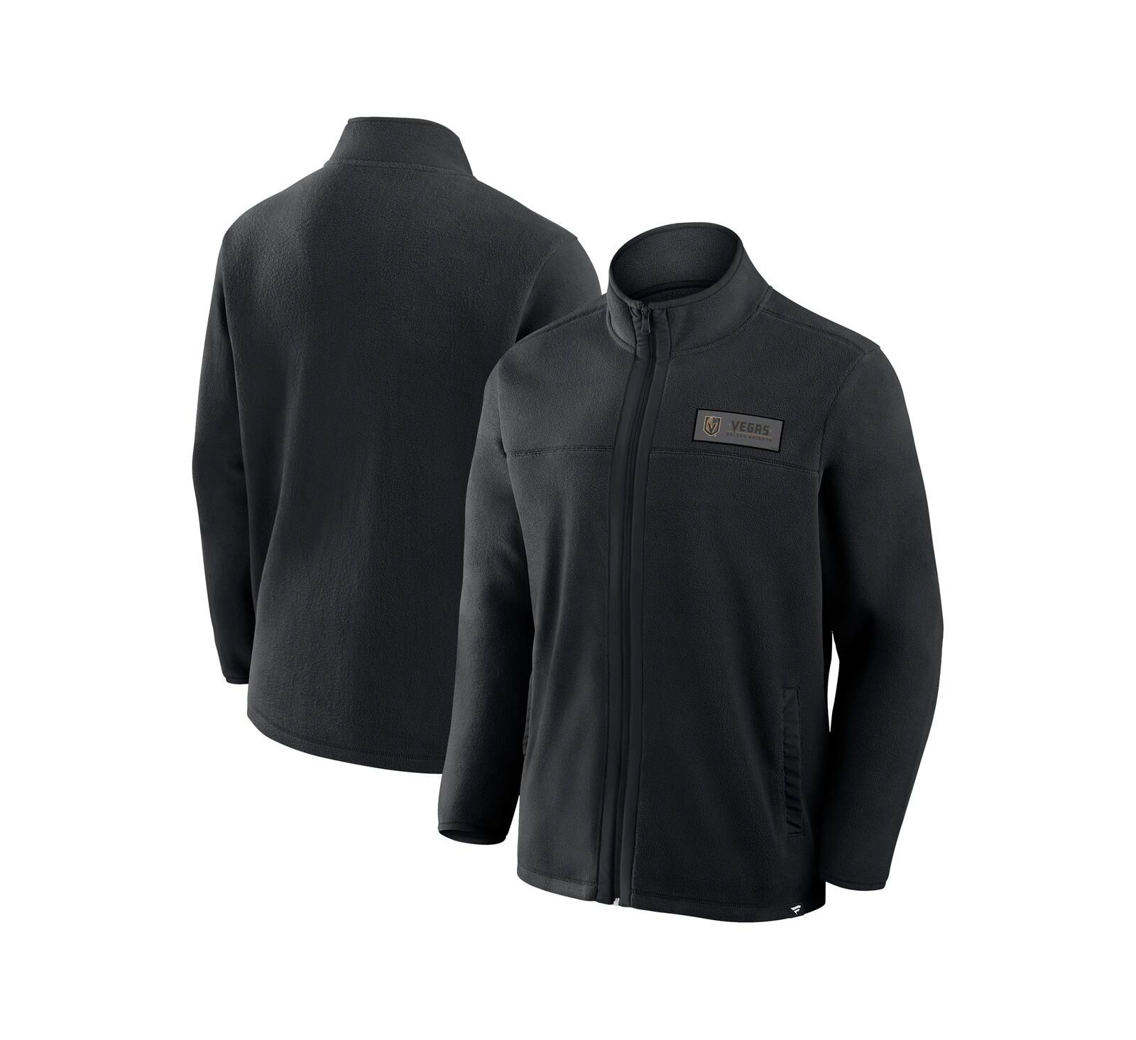 Мужская флисовая куртка Fanatics Vegas Golden Knights Home Ice Full-Zip, черная