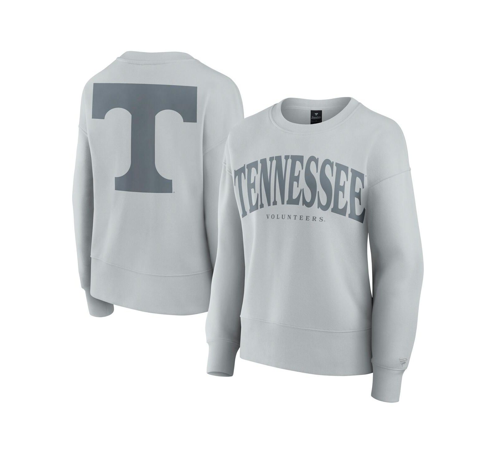 Fanatics Women's Gray Tennessee Volunteers Supersoft Flow Fleece Pullover Sweatshirt