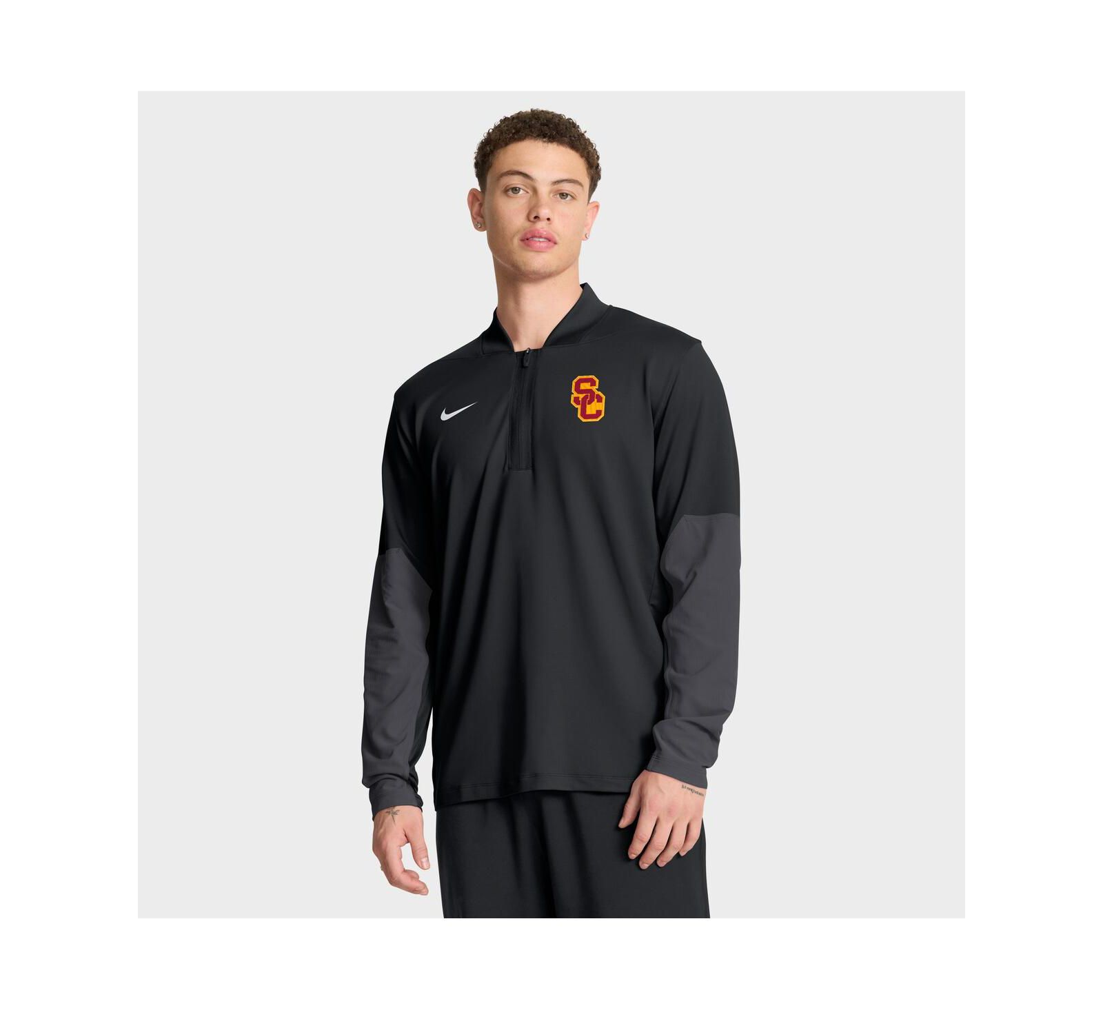 Мужское худи Nike USC Trojans One Goal Performance с полумолнией, черное