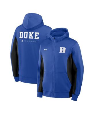 Nike Мужское худи Full-Zip Royal/Black Duke Blue Devils Dri-FIT