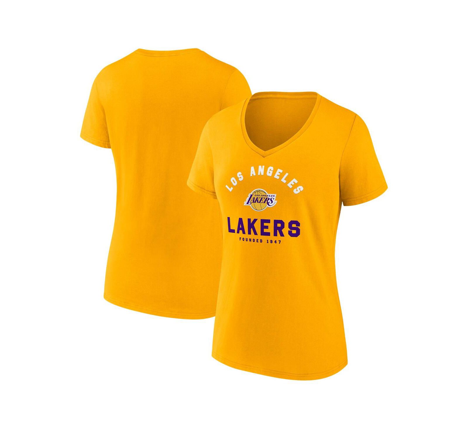 Женская футболка Logo Athletic Los Angeles Lakers V-neck