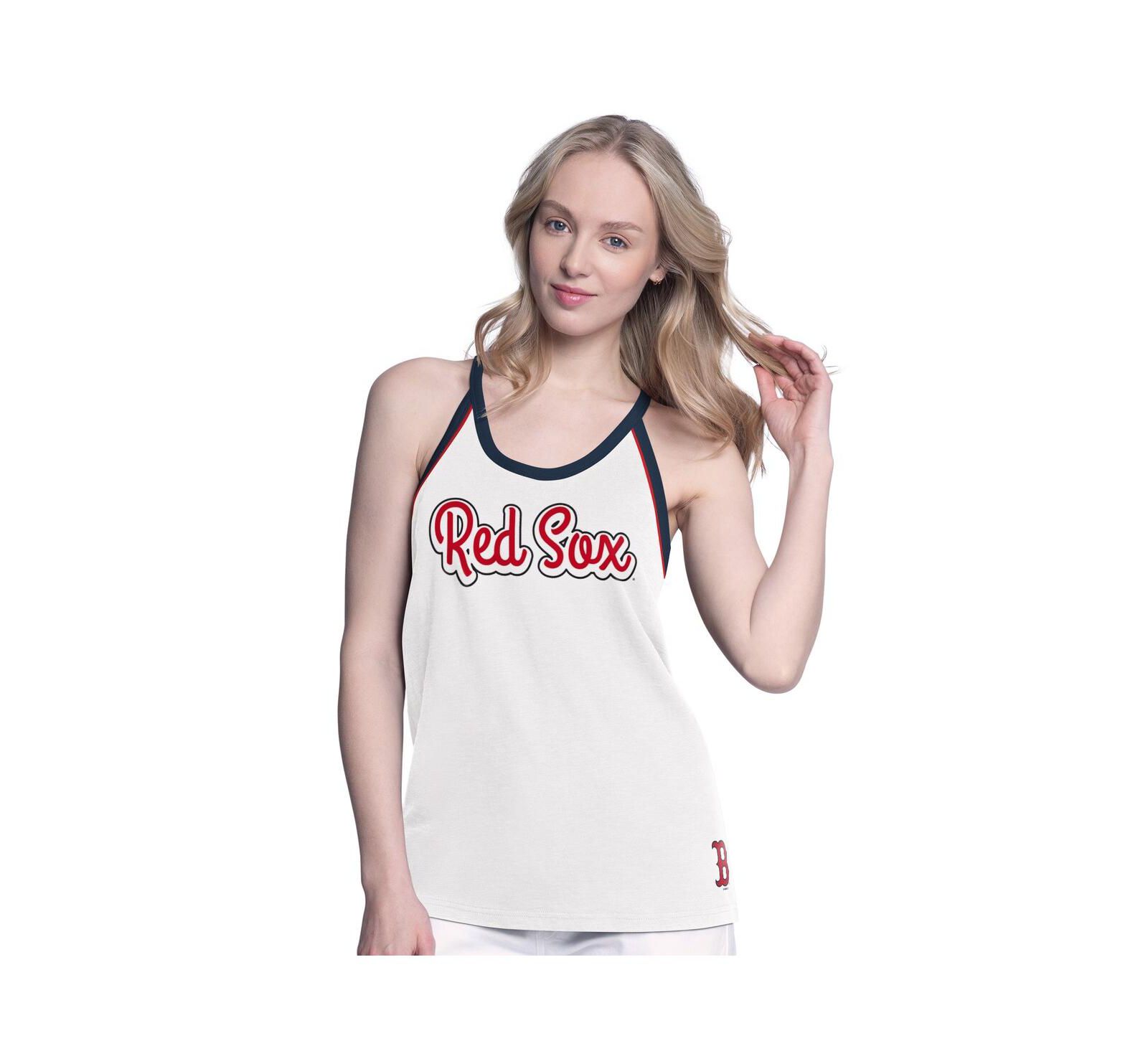 Женский майка-топ G-III 4Her by Carl Banks Boston Red Sox White Curveball