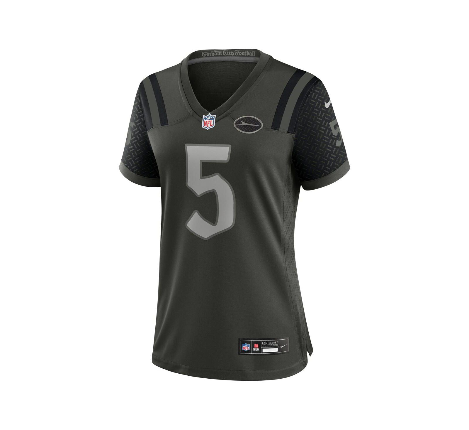 Джерси Nike Women's Garrett Wilson Gotham Green New York Jets 2025 Rivalries Collection