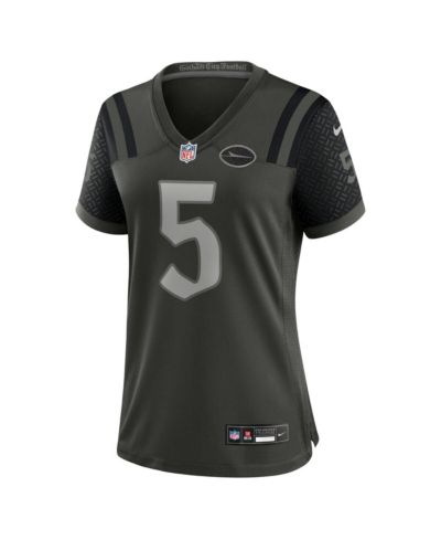 Джерси Nike Women's Garrett Wilson Gotham Green New York Jets 2025 Rivalries Collection