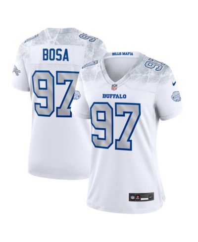 Мужская игровая джерси Nike Joey Bosa White Buffalo Bills 2025 Rivalries Collection