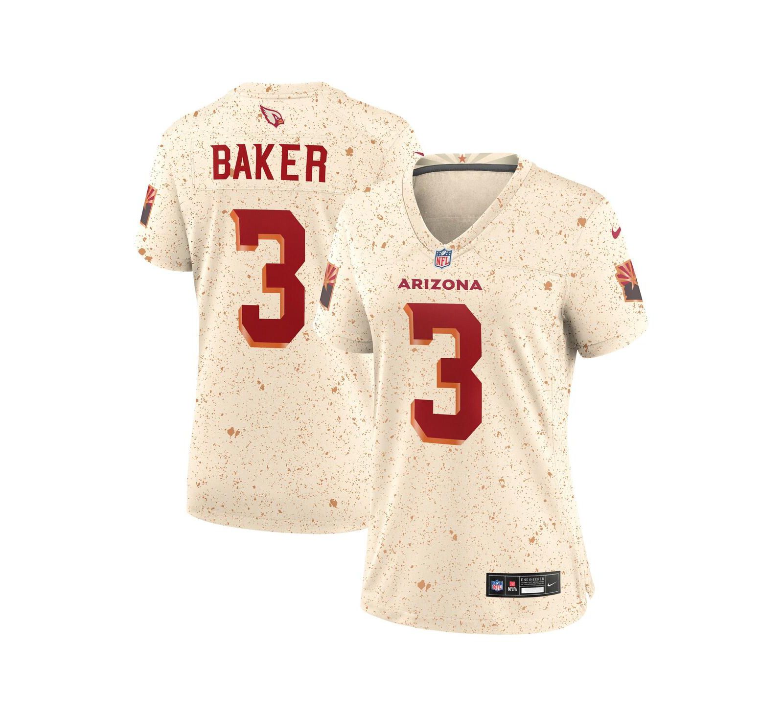 Женская джерси Nike Budda Baker Natural Arizona Cardinals 2025 Rivalries Collection Game Jersey