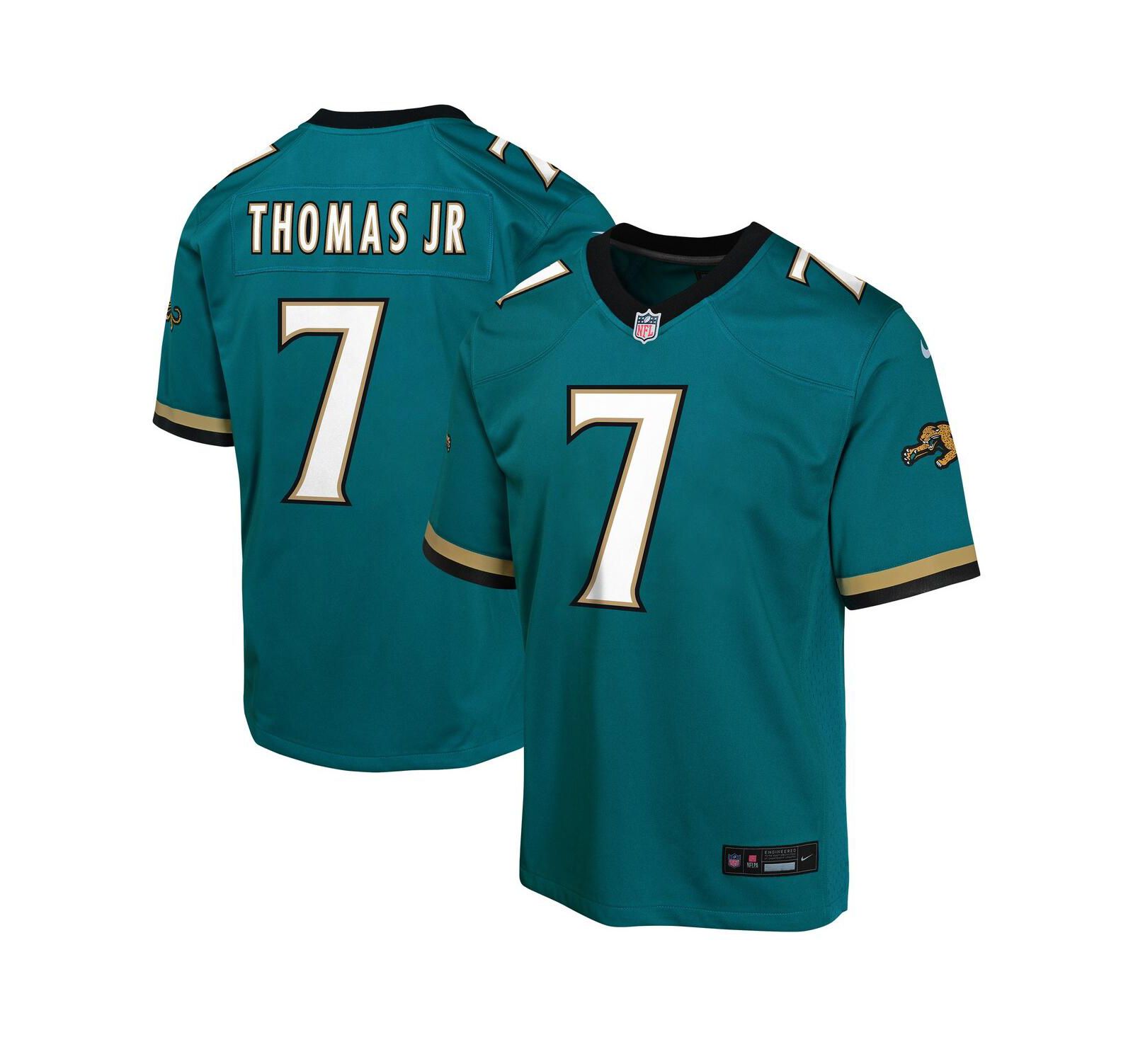 Nike джерси Brian Thomas Jr. Jacksonville Jaguars Alternate 2 Prowler Throwback для мальчиков и девочек