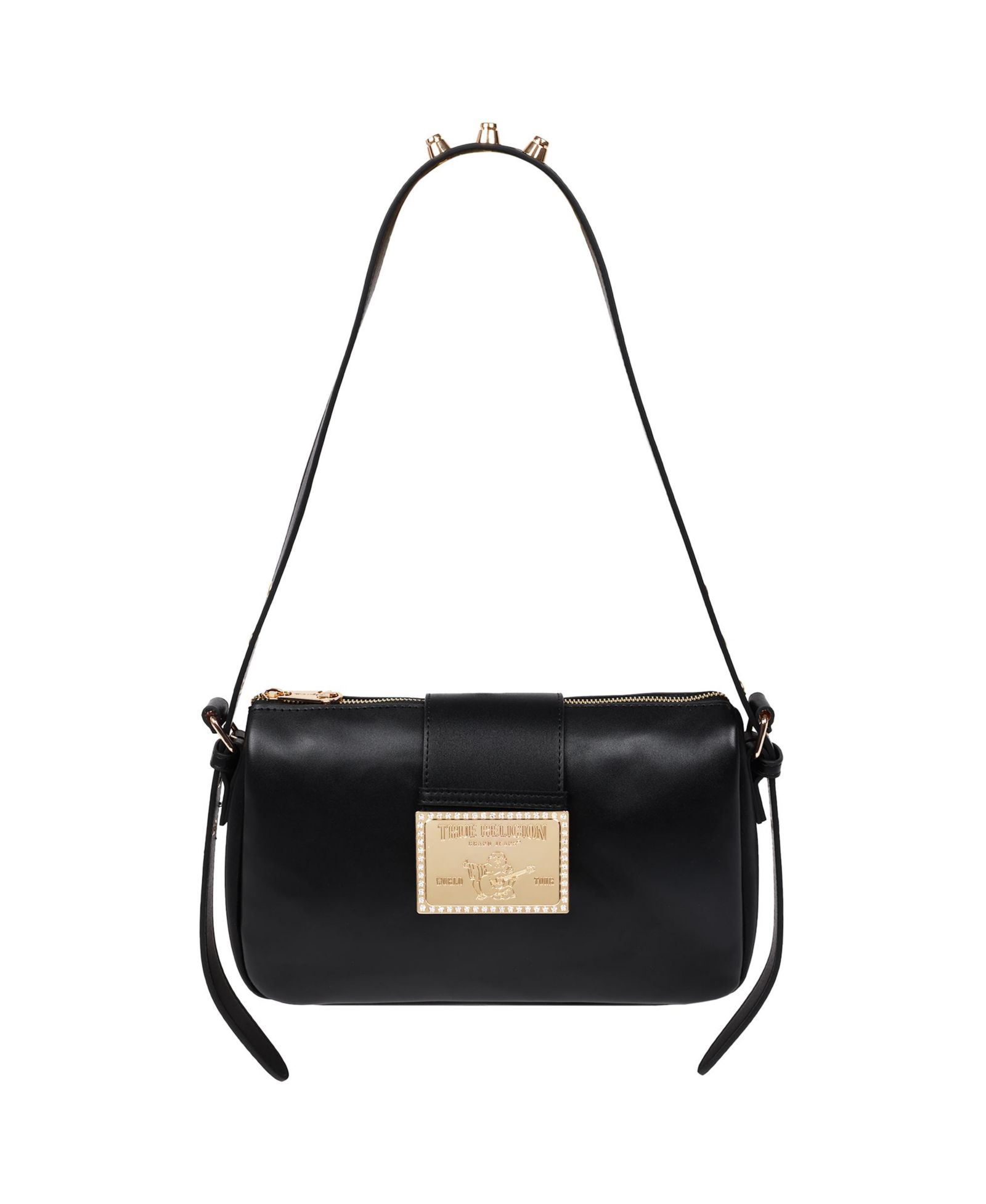 True Religion East West Shoulder Bag with Belt Buckle Tab