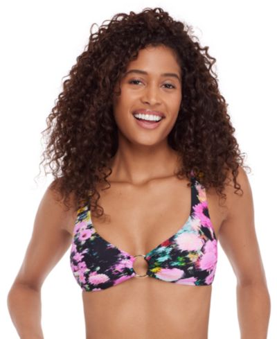 Steve Madden Женский Ring V-Neck Swim Top