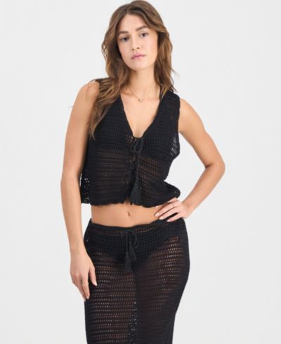 Miken Женский топ-майка Miken Sleeveless Swim Cover-Up, эксклюзивно в Macy's