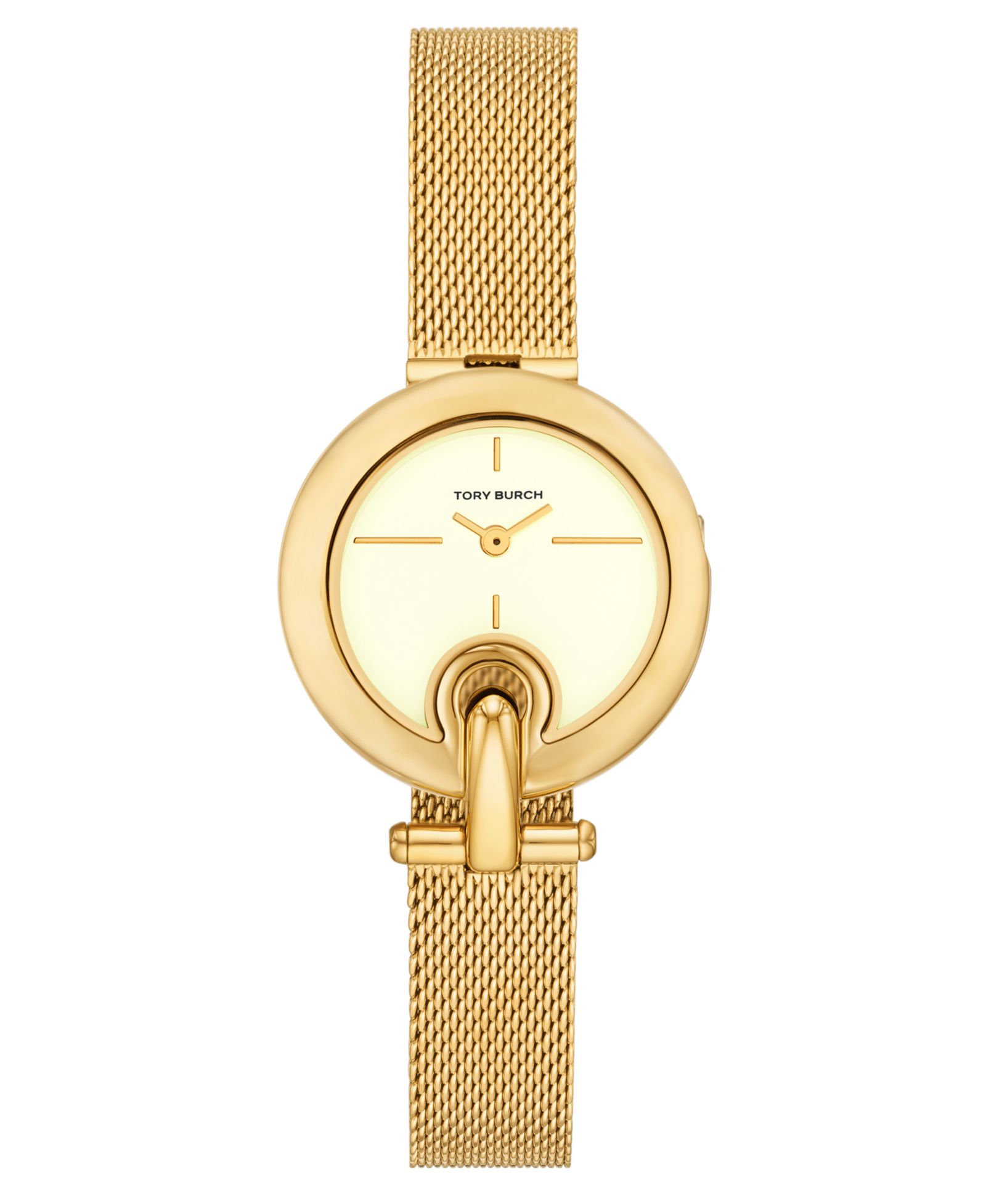 Женские часы Tory Burch The Pierced Small Quartz Gold Stainless Steel, 30mm