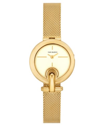 Женские часы Tory Burch The Pierced Small Quartz Gold Stainless Steel, 30mm