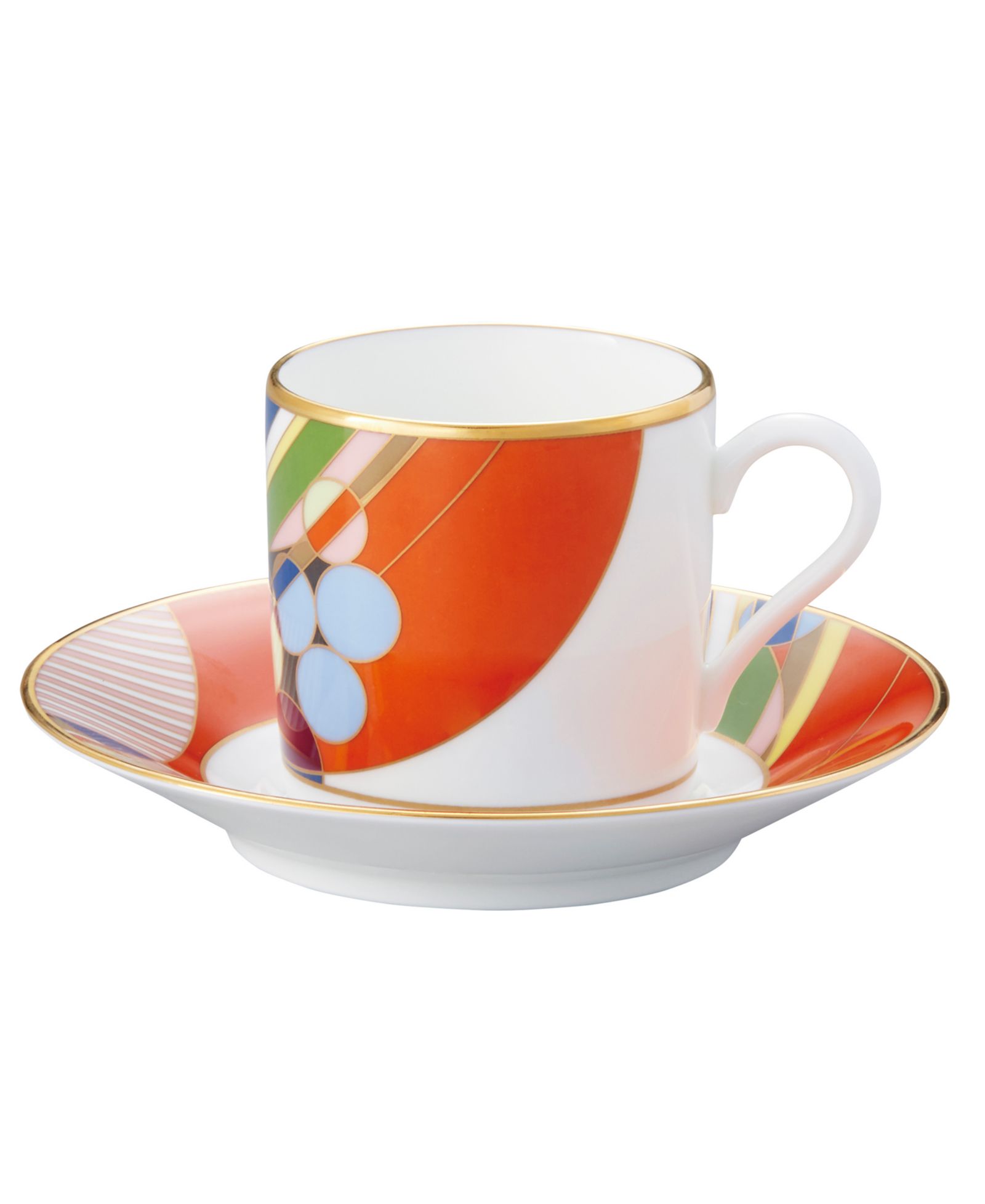 Noritake Frank Lloyd Wright March Balloons After Dinner Cup, 4 oz. & Saucer