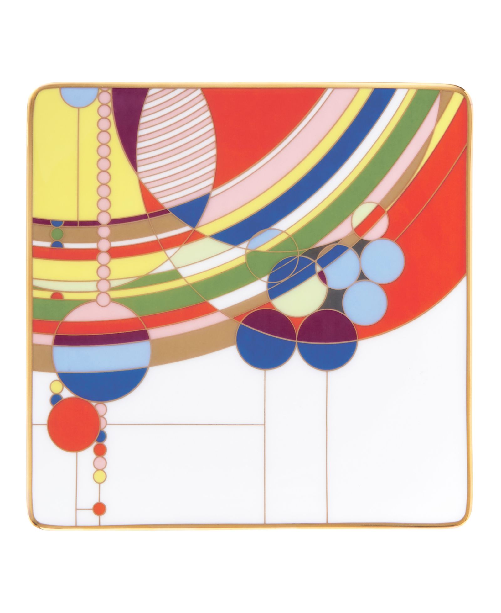 Квадратная тарелка Noritake Frank Lloyd Wright March Balloons 6"