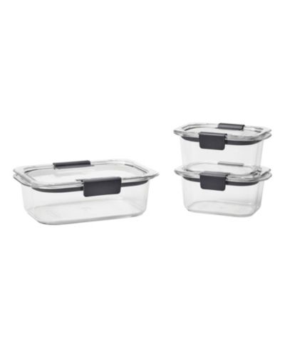 Набор контейнеров для хранения еды Rubbermaid Brilliance 6-Pc. Leak-Proof