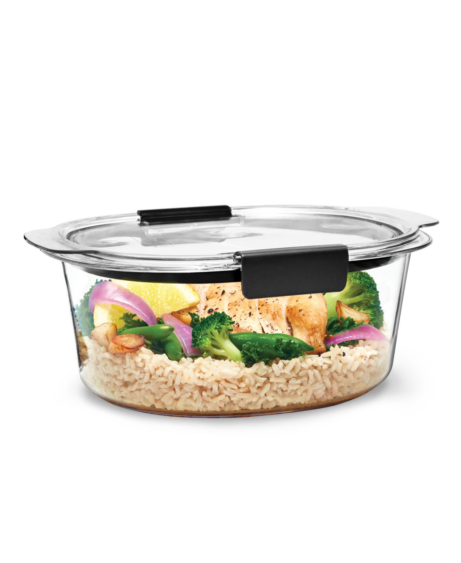 Rubbermaid Brilliance круглый контейнер для еды 6.97-Cup герметичный