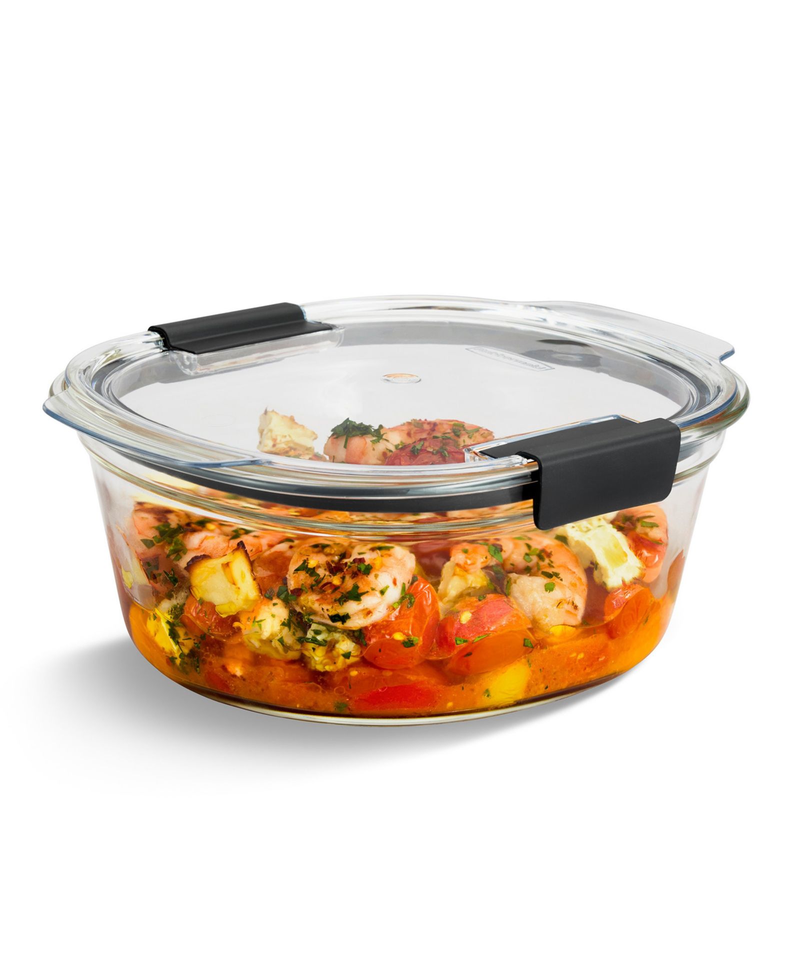Стеклянный круглый контейнер для хранения еды Rubbermaid Brilliance 6.1-Cup