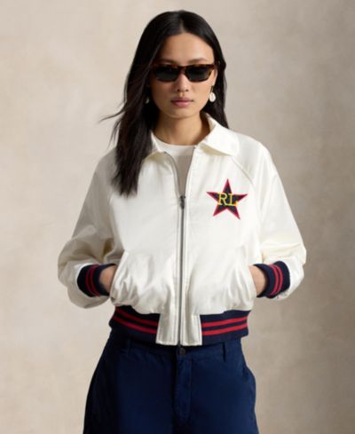 Женская бомбер-куртка Polo Ralph Lauren Women's Spread Collar Long-Sleeve