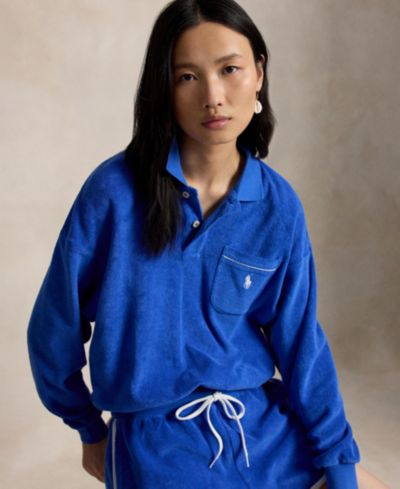 Женская рубашка поло Polo Ralph Lauren с длинным рукавом
