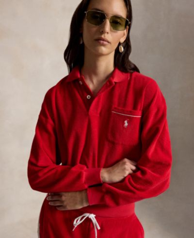 Polo Ralph Lauren Women's Long-Sleeve Collared Polo Shirt