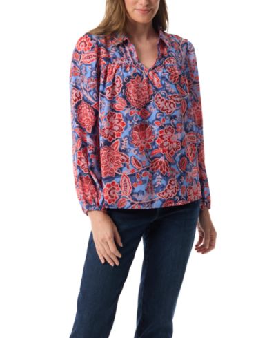 Женский топ Gloria Vanderbilt Carmen Long-Sleeve Woven
