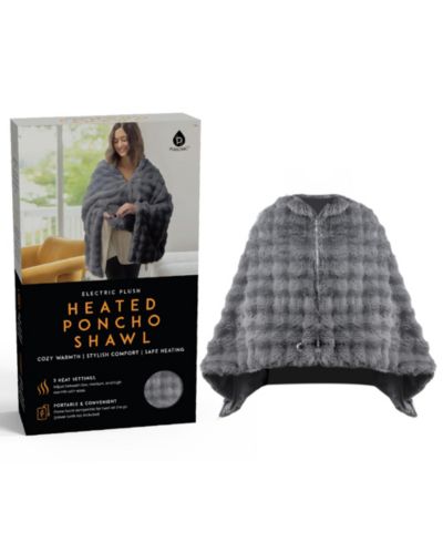 Электрический теплый болеро-шаль Pursonic Electric Plush Heated Poncho Shawl