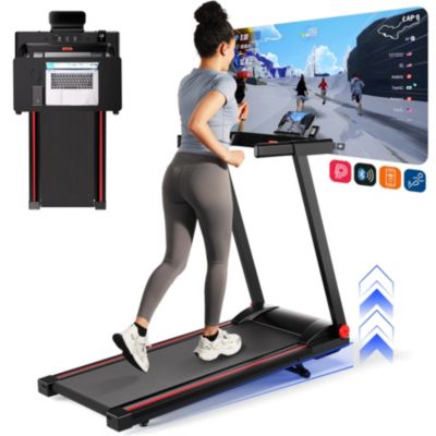 Беговая дорожка Superun 3 in 1 с наклоном 6% и нагрузкой 300LBS для дома и офиса