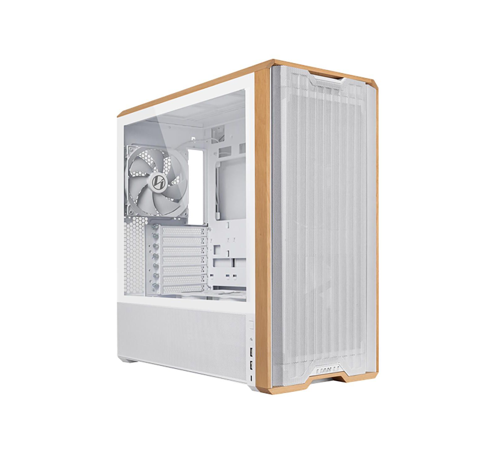 Корпус ПК Lian-Li CS LAN217W mid-tower, сталь/4mm TG/дерево