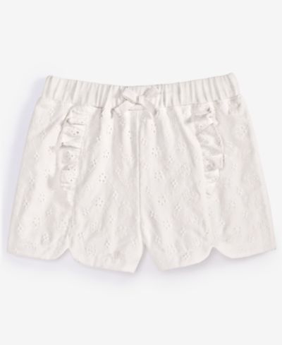 First Impressions Toddler Girls' 2T-4T Mix and Match Cotton Eyelet Shorts, Macy's Exclusive