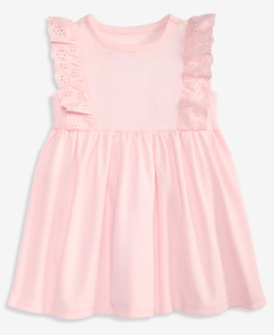 First Impressions Toddler Girls' 2T-4T Mix and Match Eyelet-Ruffle Dress, Macy's Exclusive