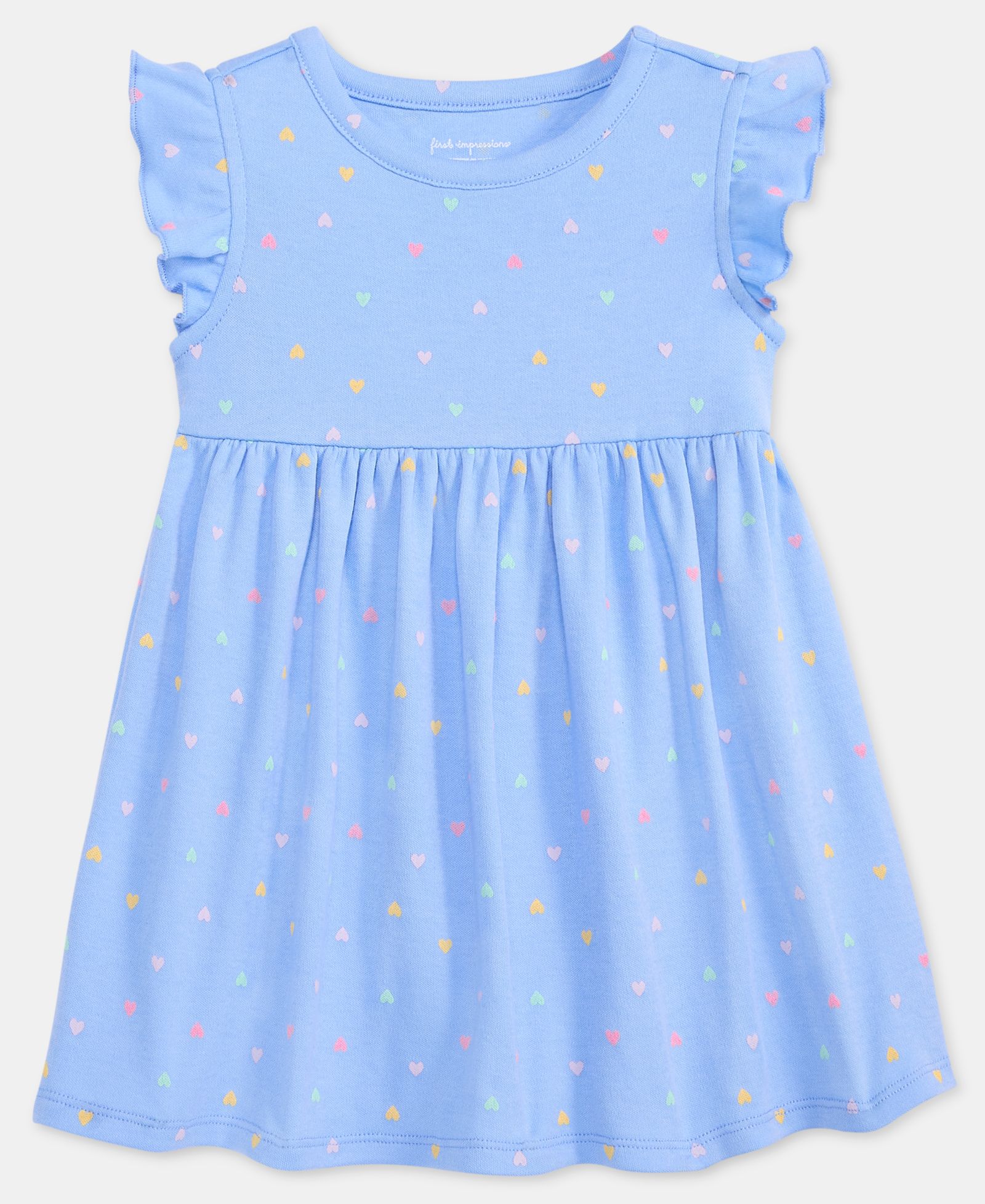 Детское платье First Impressions 2T-4T с принтом сердец