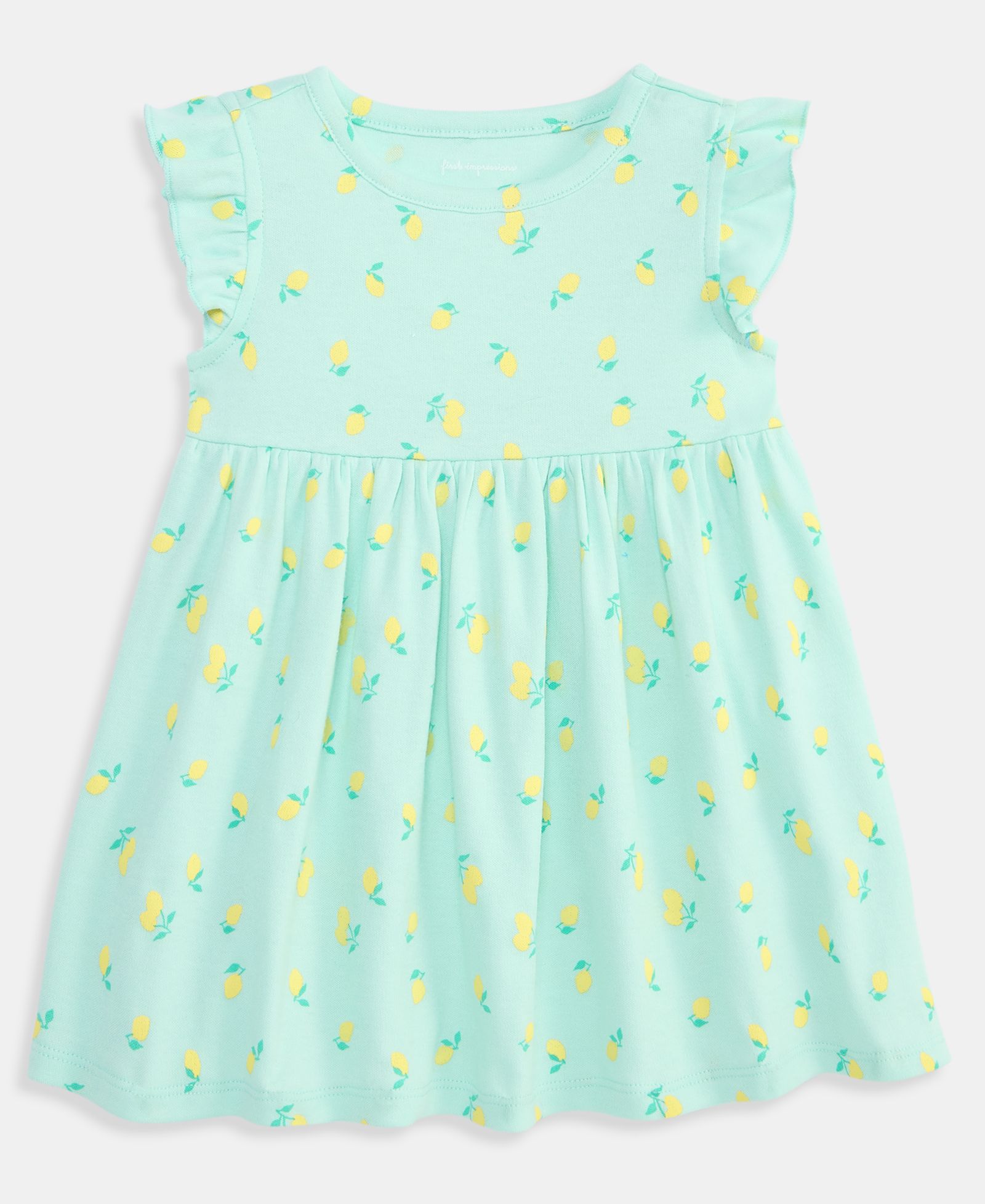 Детское платье First Impressions с принтом Lemon Toss, 2T-4T