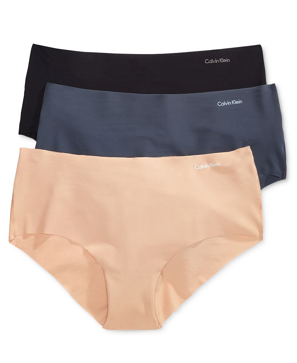 Calvin Klein Women's Invisibles Hipster Underwear 3-Pack QD3559