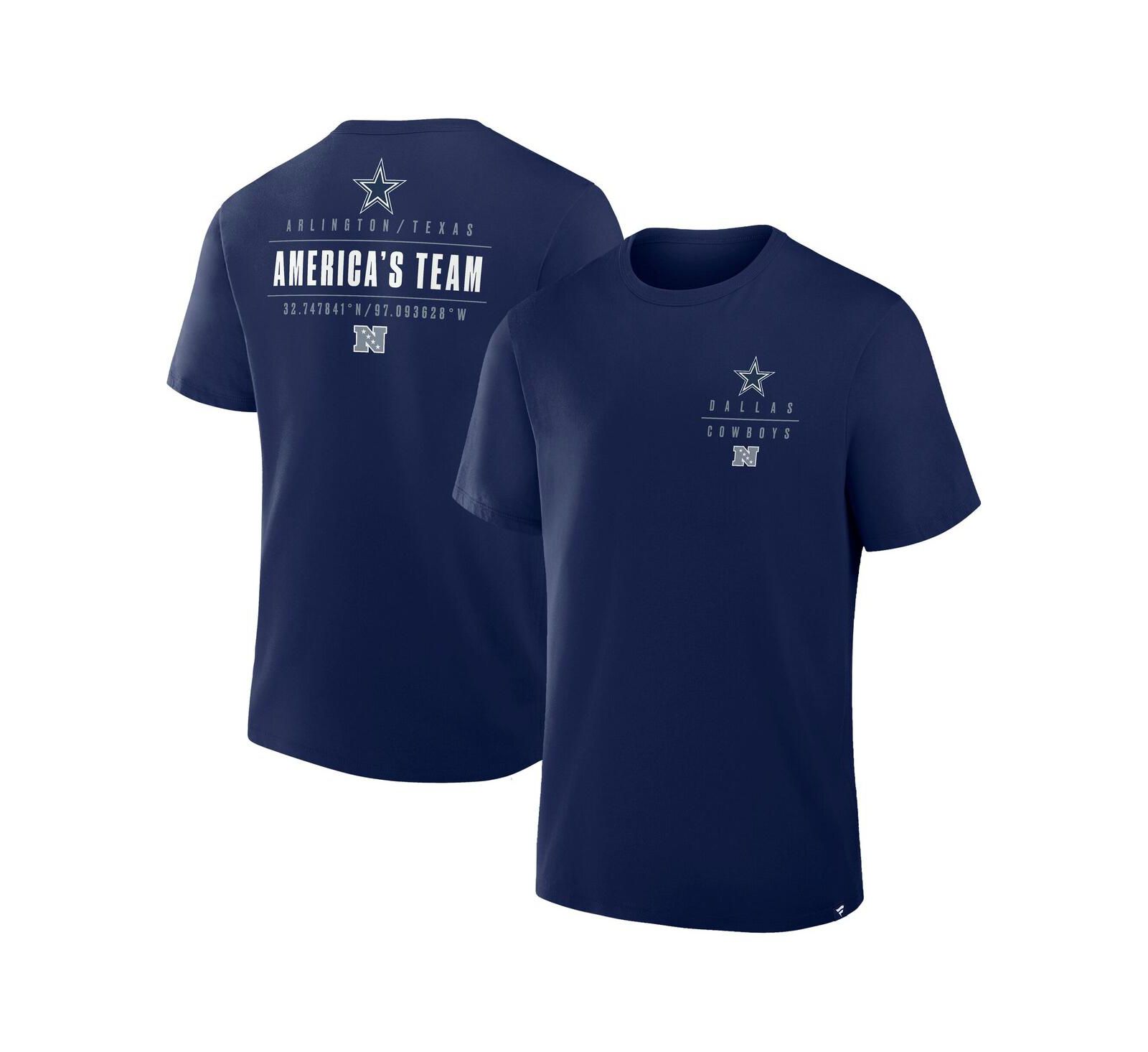 Мужская футболка Fanatics Navy Dallas Cowboys Passing Pocket Legacy