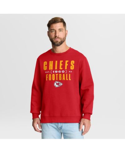 Мужская толстовка Fanatics Kansas City Chiefs Powerful Throw Legacy с накидкой