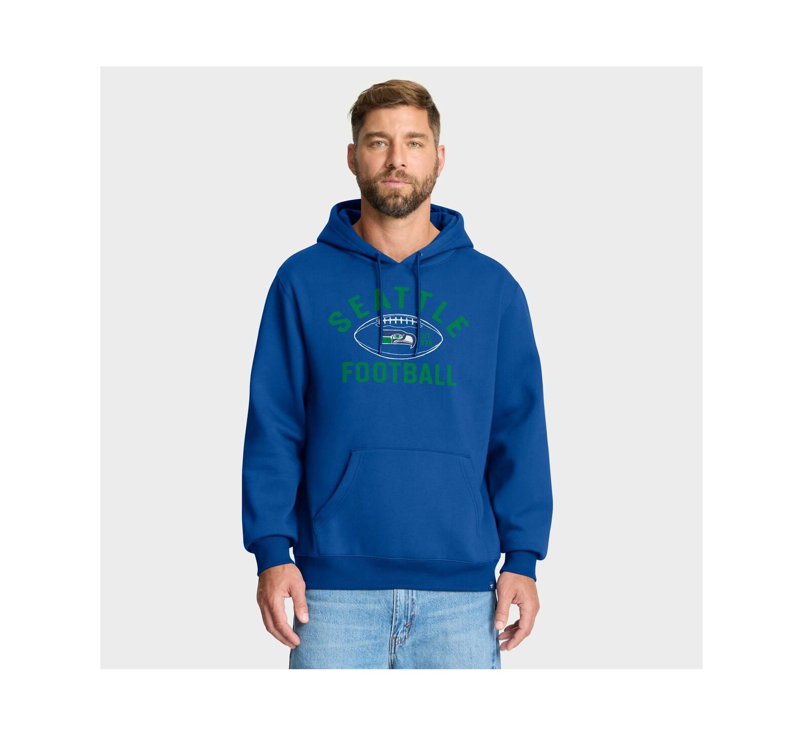 Мужское худи Fanatics Royal Seattle Seahawks Fumblerooski Legacy с начесом