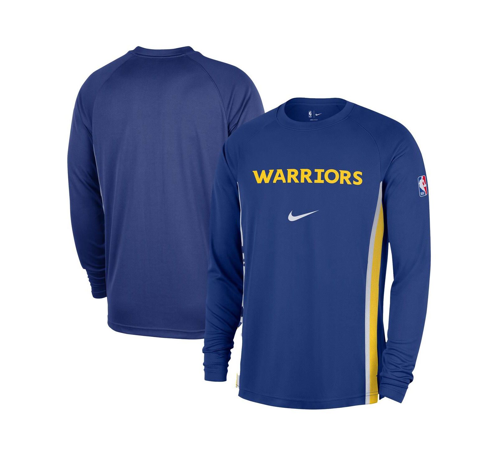 Nike Men's Royal Golden State Warriors 2025/26 Authentic Pre-Game Legend Dri-FIT Long Sleeve Shooting Shirt