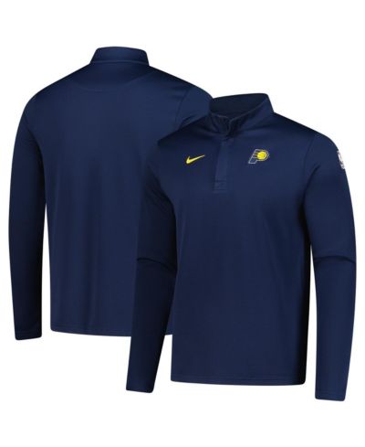 Мужская толстовка Nike Navy Indiana Pacers 2025/26 Authentic Coaches Quarter-Zip Dri-Fit