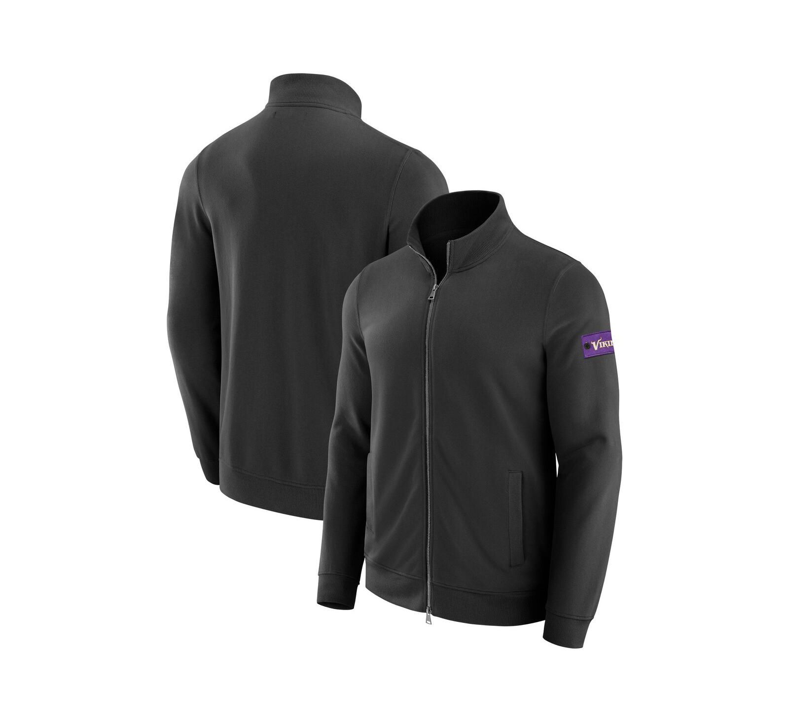 J. Palmer Мужской свитшот Minnesota Vikings QB1 Full-Zip Black