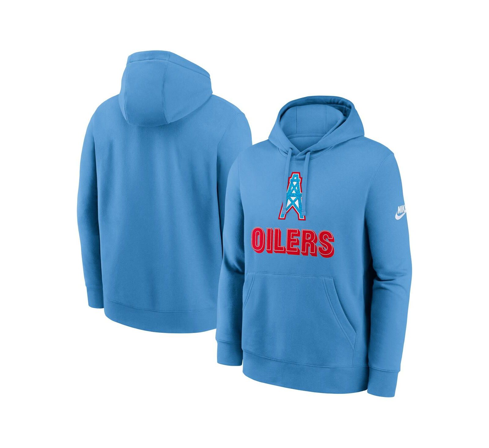 Мужское худи Nike Light Blue Tennessee Titans Best Season Rewind Club Pullover
