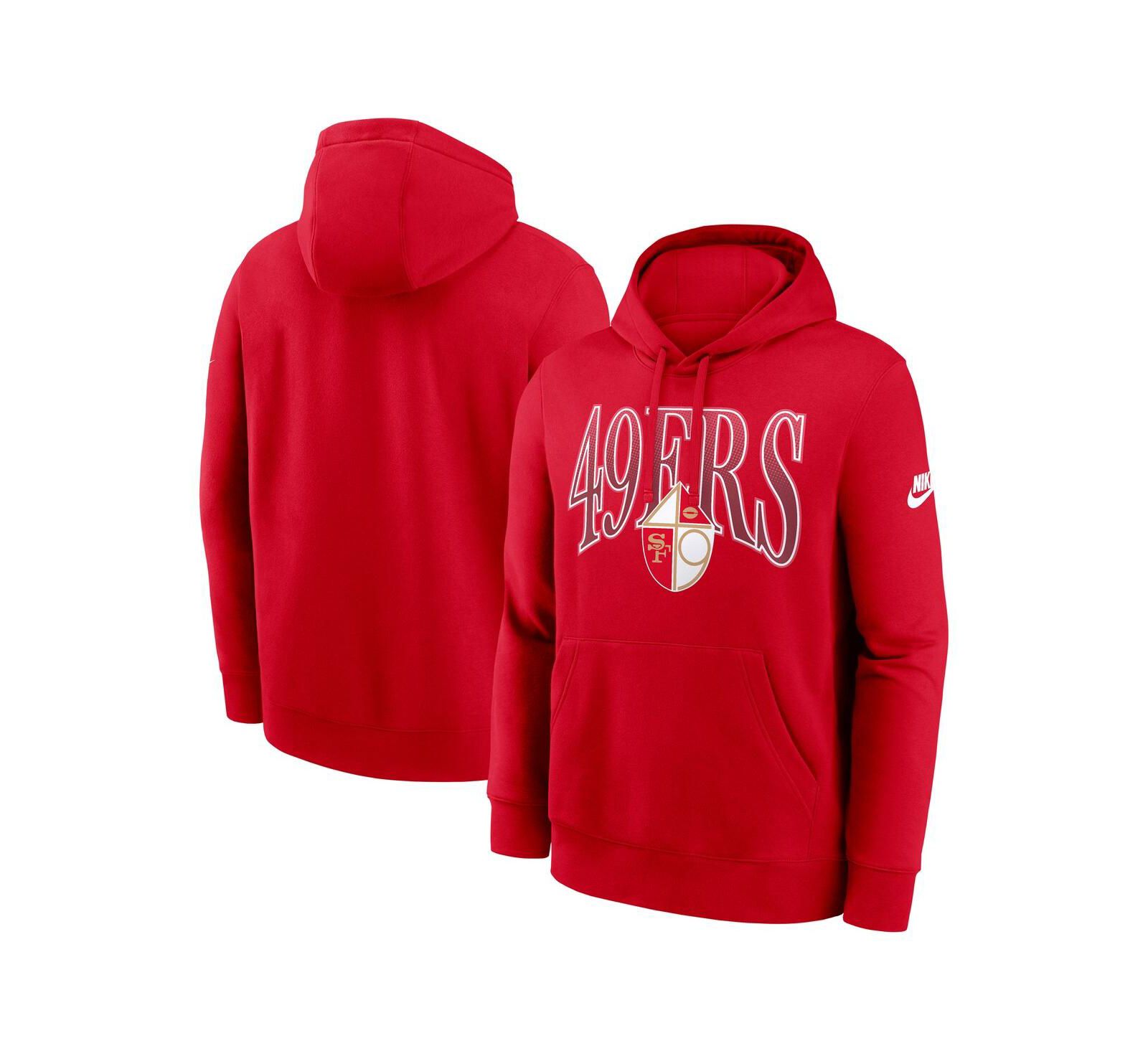 Мужское худи Nike Scarlet San Francisco 49ers Full Blitz Club Fleece Pullover