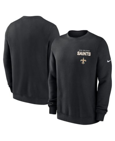 Nike Men's Black New Orleans Saints Primetime Club Fleece Pullover Sweatshirt